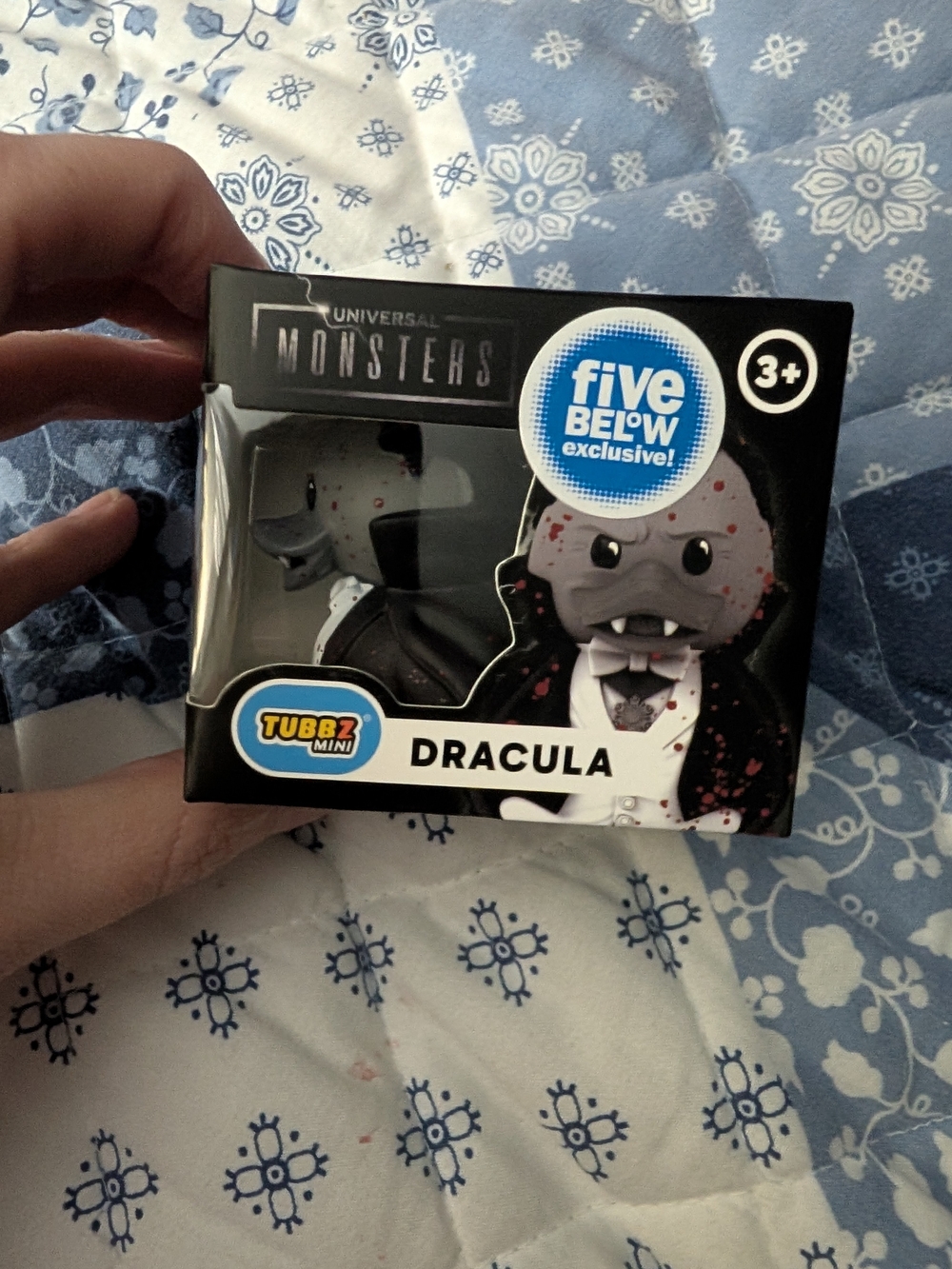 Five Below Exclusive Tubbz Mini Dracula Collectible - Black & White